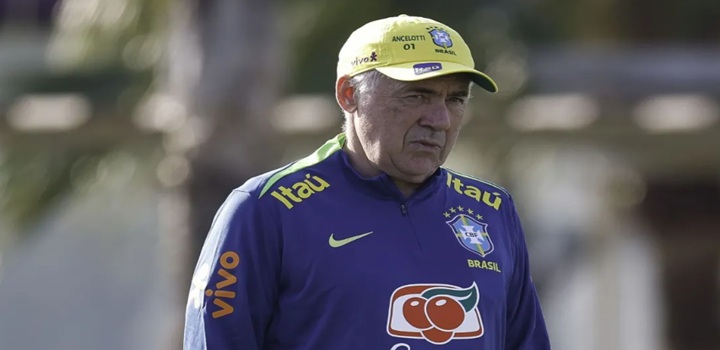 ancelotti treino da seleção