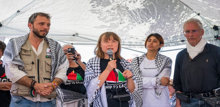 greta thunberg em gaza