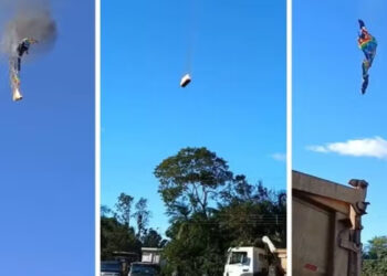 queda de balão em santa catarina