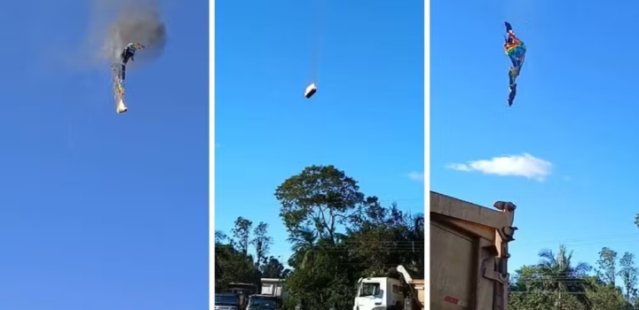queda de balão em santa catarina