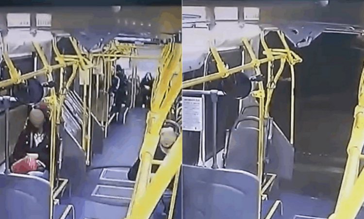 Imagens internas mostram impacto de trem contra ônibus biarticulado em Curitiba. Acidente deixou 11 feridos e levanta alerta sobre segurança nos cruzamentos entre trilhos e vias urbanas.