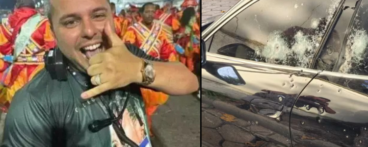 Tentativa de execução contra contraventor do jogo do bicho. Atiradores usaram Honda HR-V adaptado com seteiras para disparos. Vítima escapou com ferimentos leves.