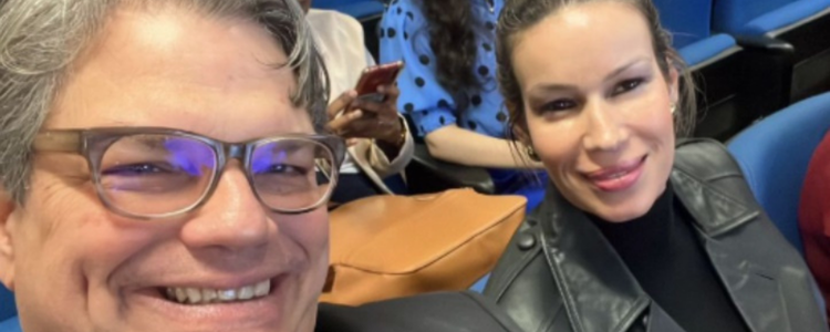 Imagem: Presidente Luis Claudio Souza Leão e a diretora da área internacional, Michelle Fernandes