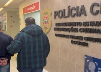 A prisão foi feita pela Divisão de Combate a Crimes Cibernéticos, no bairro de Taipas, Zona Norte da capital • Polícia Civil de São Paulo