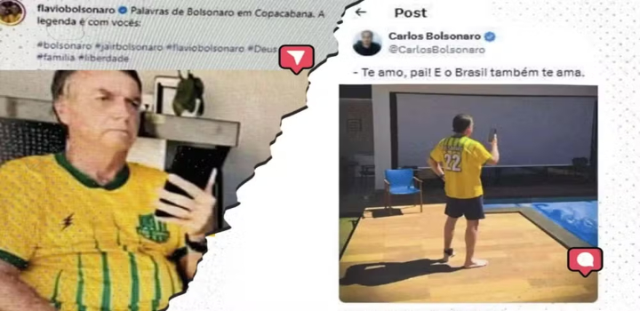 Decisão de Alexandre de Moraes que determinou prisão domiciliar de Jair Bolsonaro inclui imagens divulgadas por aliados. Ministro aponta descumprimento de restrições impostas em julho.