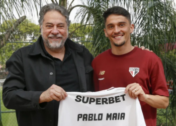 São Paulo acerta renovação de contrato do volante Pablo Maia até dezembro de 2029. Revelado em Cotia, o jogador já soma 165 partidas pelo clube e foi campeão da Copa do Brasil 2023 e da Supercopa Rei 2024.