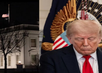Entenda como a combinação de uma agenda vazia, a bandeira dos EUA a meio-mastro e um hematoma viral deram origem a uma fake news sobre a morte de Donald Trump, desmentida por imagens do ex-presidente.