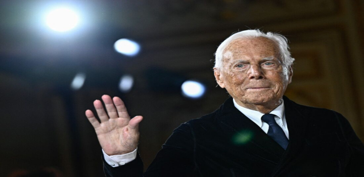 Giorgio Armani morre aos 91 anos em Milão. Ícone da moda de luxo, estilista trabalhou até os últimos dias e deixa legado histórico com sua grife mundialmente reconhecida.