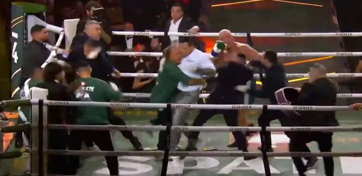 Popó Freitas venceu Wanderlei Silva por desclassificação no Spaten Fight Night. Após o fim da luta, uma briga generalizada estourou no ringue e Wanderlei acabou nocauteado durante a confusão.