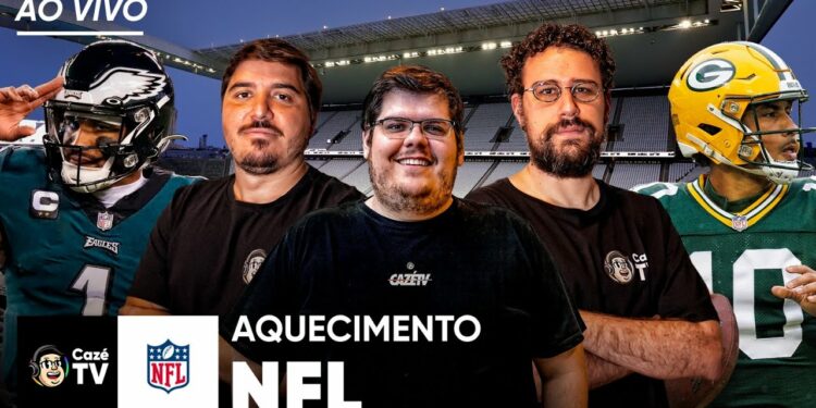 CazéTV supera GE TV em estreia de rivalidade no YouTube com a NFL em SP, alcançando 9,3 milhões de views contra 1,3 milhão da Globo.