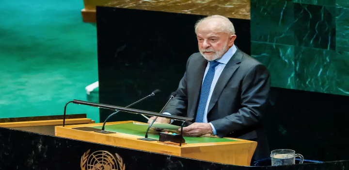 Presidente Lula criticou a situação em Gaza durante conferência da ONU, defendendo a criação do Estado palestino e condenando a morte de civis. Discurso ocorreu antes da 80ª Assembleia Geral das Nações Unidas.