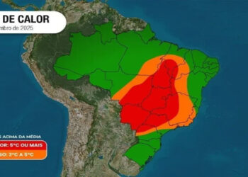 A sexta onda de calor de 2025 vai atingir o Brasil entre 18 e 22 de setembro, com temperaturas próximas a 40°C em regiões como Centro-Oeste, Sudeste e Norte. Capitais como Cuiabá, Goiânia e Belo Horizonte podem bater recordes anual. Saiba mais sobre previsão, riscos e cuidados