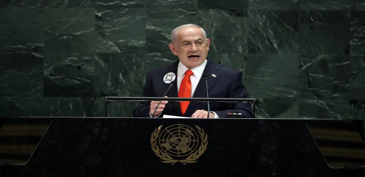 Em ato de protesto contra a ofensiva israelense em Gaza, delegações, incluindo a brasileira, deixaram o plenário da ONU durante o discurso de Benjamin Netanyahu.