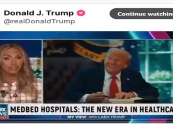 Donald Trump causou polêmica ao divulgar vídeo conspiratório com IA sobre hospitais “MedBed”. A teoria, ligada ao QAnon, foi desmentida e apagada.