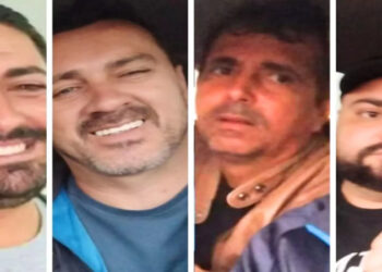 Polícia do Paraná encontrou corpos de quatro homens de SP que sumiram ao cobrar uma dívida. Vítimas foram executadas a tiros e enterradas em vala. Dois suspeitos seguem foragidos.