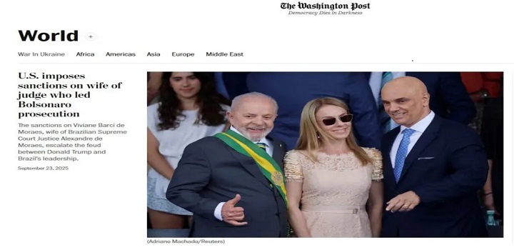 #SancoesEUA, #AlexandreDeMoraes, #STF, #BrasilEUA, #LeiMagnitsky, #DireitosHumanos, #PoliticaInternacional, #DonaldTrump, #ImprensaInternacional