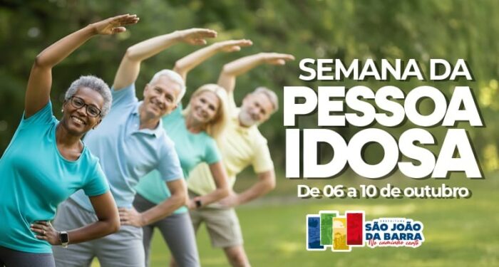 A Semana do Idoso de São da Barra acontece de 6 a 10 de outubro com oficinas culturais, dia da beleza e ações de saúde. Evento visa promover bem-estar e integração social da pessoa idosa.