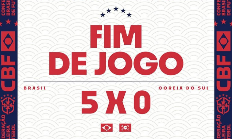 Com show do quarteto ofensivo, Brasil vence Coreia do Sul por 5 a 0 em amistoso em Seul. Estêvão marca dois gols e equipe mostra evolução sob Carlo Ancelotti.