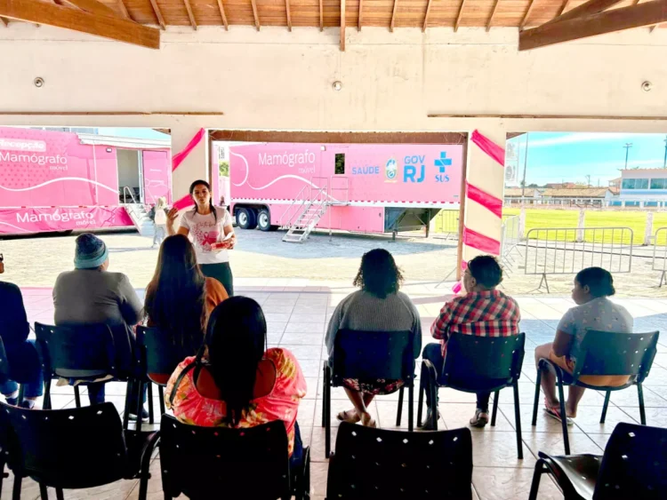 Prefeitura de Quissamã inicia campanha de prevenção ao câncer de mama, sífilis e sífilis congênita com mutirões de mamografia, testagens rápidas, rodas de conversa e distribuição de preservativos.