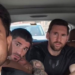 Taxista indiano tira fotos com Messi, De Paul e Suárez sem pagar nada