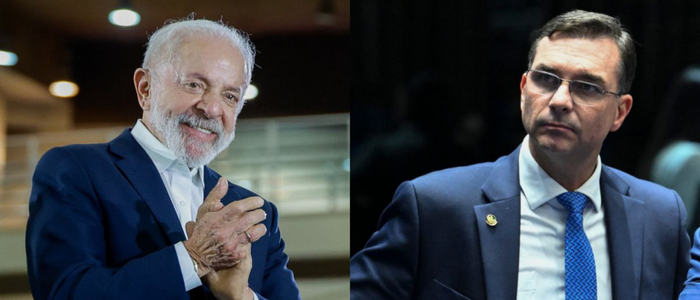 Pesquisa Datafolha revela que Flávio Bolsonaro teria desempenho inferior a outros nomes da direita contra Lula em 2026, com 36% das intenções de voto e 38% de rejeição.