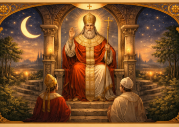 O Hierofante e a lua crescente indicam semana de alinhamento, disciplina e escolhas conscientes