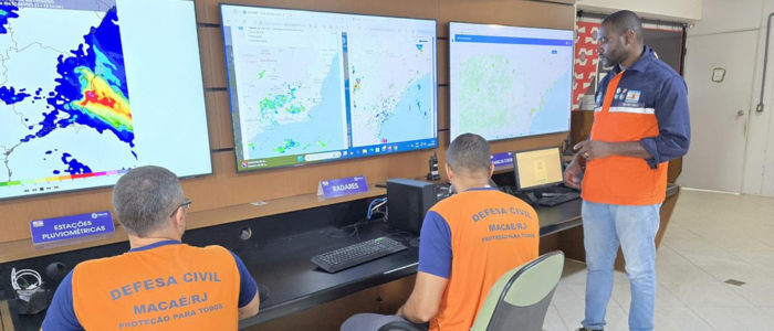 Alerta meteorológico prevê chuva intensa e rajadas de vento em Macaé