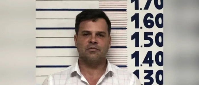Silvinei Vasques após prisão no Paraguai, onde foi detido tentando deixar o país com passaporte falso