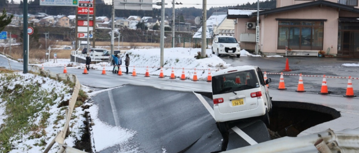 Sismo de 6,4 graus provoca feridos e danos leves no Japão