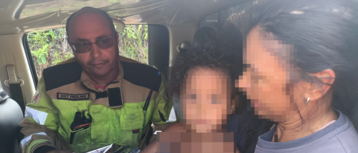 Bombeiros encontram menina de 4 anos desaparecida em área rural de MG
