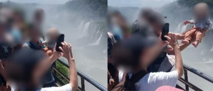 Ação perigosa em mirante das Cataratas pode gerar multa e expulsão