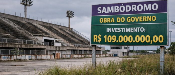 Campos sem Carnaval 2026: Sambódromo abandonado