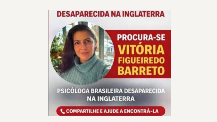 Brasileira desaparecida no Reino Unido: buscas por psicóloga entram em nova fase