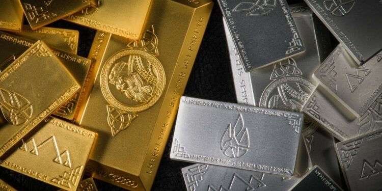 Ouro e prata caem com alta do petróleo e juros elevados nos EUA.