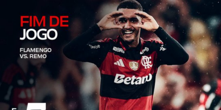 Flamengo vence o Remo por 3 a 0 no Maracanã, alcança 13 pontos e garante posição no G4 da Série A do Campeonato Brasileiro, com quatro vitórias consecutivas.
