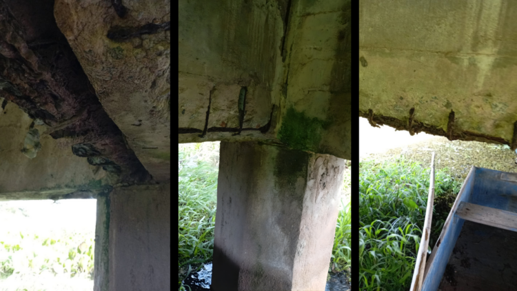 Ponte ameaçando desabar e poluição no rio geram crise na Baixada Campista, em Campos dos Goytacazes.