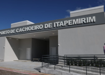 Aeroporto de Cachoeiro de Itapemirim após reforma e ampliação que modernizou a infraestrutura.
📸Reprodução / Governo do Espírito Santo / Divulgação