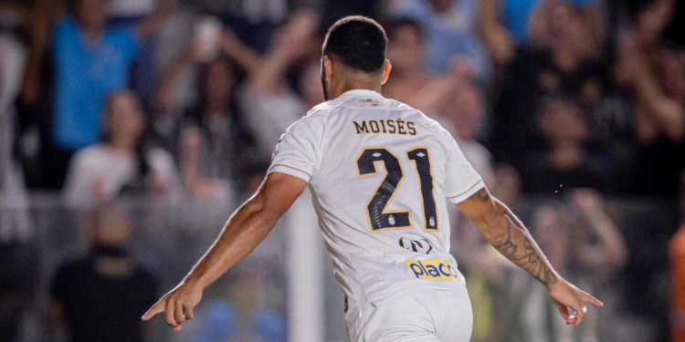 Santos vence Atlético-MG com gol de Moisés após passe de Gabigol e conquista três pontos importantes no Brasileirão 2026.