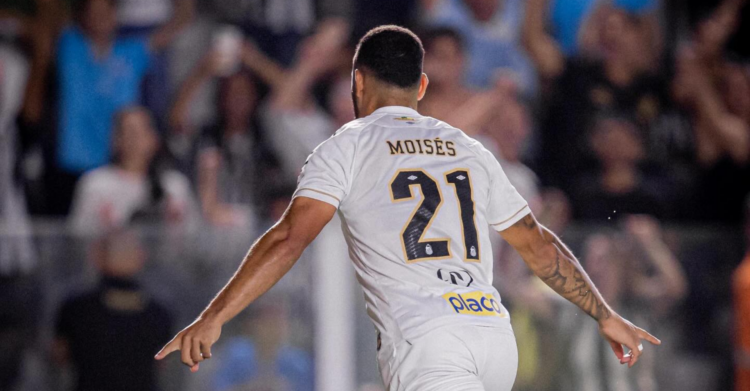 Santos vence Atlético-MG com gol de Moisés após passe de Gabigol e conquista três pontos importantes no Brasileirão 2026.