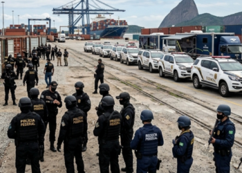 Polícia Federal e Receita Federal deflagram operação contra esquema de corrupção no Porto do Rio. Investigação aponta fraudes bilionárias em importações e pagamento de propina.