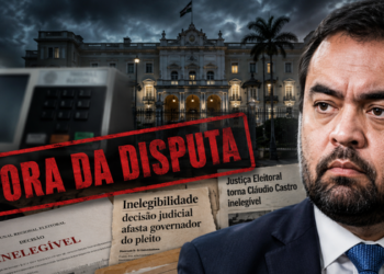 Cláudio Castro anuncia desistência da candidatura ao Senado e diz que vai focar na defesa.
