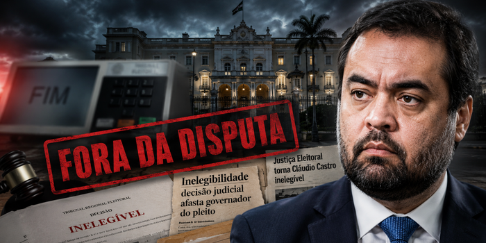Cláudio Castro anuncia desistência da candidatura ao Senado e diz que vai focar na defesa.
