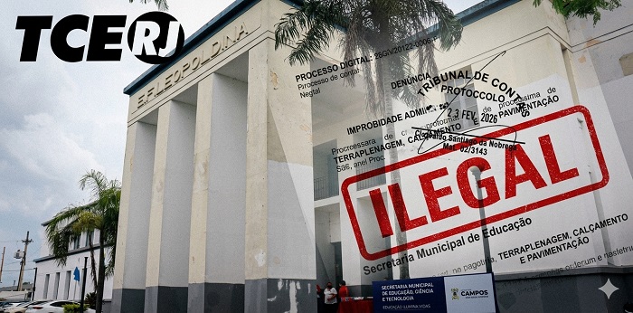 TCE-RJ avança para declarar ilegal contrato de R$ 5,3 milhões da Educação em Campos e prevê multas a ex-gestores