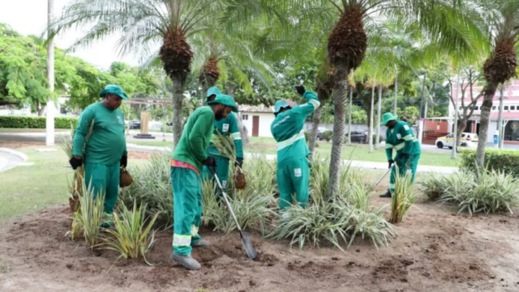 Quissamã realiza ações de paisagismo na Praça Brigadeiro José Caetano e outros pontos da cidade, com plantio e revitalização de áreas verdes.