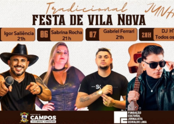 Festa de Vila Nova terá três noites de shows e promete fortalecer a cultura popular no interior campista. 