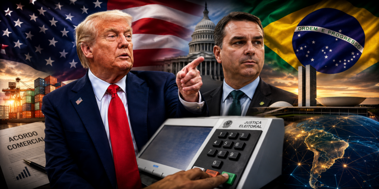 Entrevista no Direto da Redação debate soberania nacional, eleições de 2026 e articulações políticas feitas no exterior.