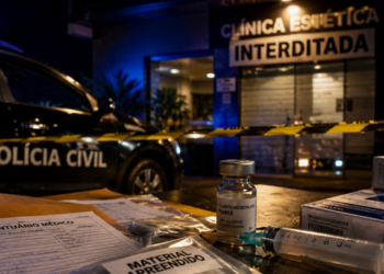 Uso de PMMA entra na mira da polícia em clínica da Baixada