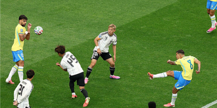 O Brasil derrotou o Japão por 2 a 1, de virada, e avançou às oitavas de final da Copa do Mundo de 2026. Casemiro e Gabriel Martinelli marcaram os gols da classificação brasileira.