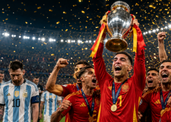 Argentina perde Enzo Fernández por expulsão e é derrotada pela Espanha na final da Copa de 2026.