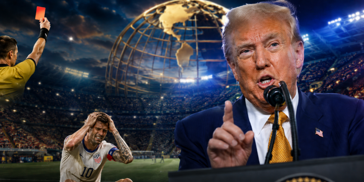 Fifa nega interferência política após Trump admitir contato com Infantino para pedir revisão do cartão vermelho de Balogun na Copa do Mundo de 2026.